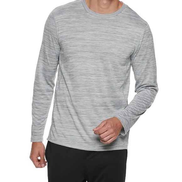 Mens Long Sleeve Workout Shirt 